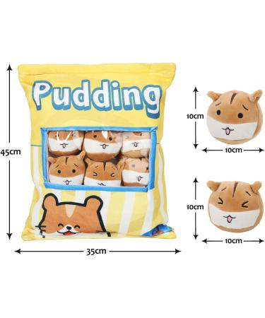 HXPLN Hamster Plush Pillow Cute Stuffed Animal Doll for Teenagers, Girls, Children Set of 8 Yellow Hamsters - Buy Online on SooperMarket.com