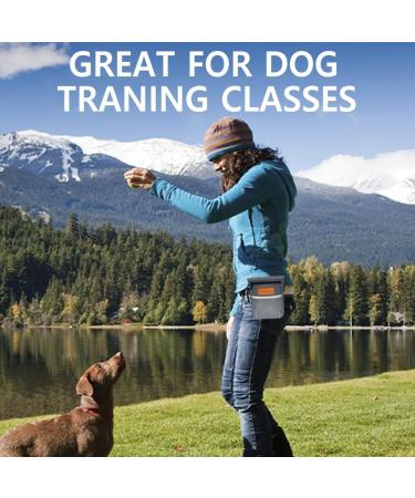 Tripolaco Multifunctional Dog Treat Bag - Spacious Training & Walking Companion with Feces Dispenser - Gray - Buy Online on SooperMarket.com