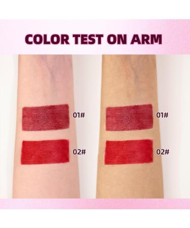 Lip Tint Stain Set - 2 Colors Waterproof Long Lasting Korean Lip & Cheek Tint | Moisturizing Non-Sticky Easy Apply Water Lipstick - Buy Online on SooperMarket.com