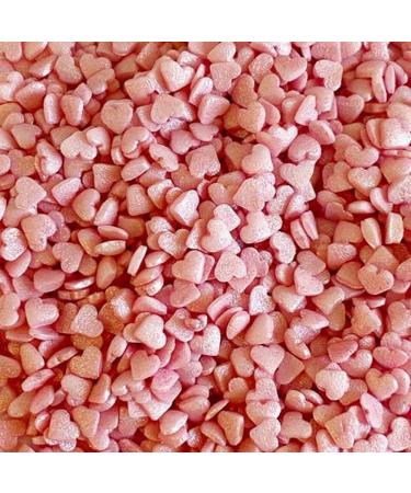 Stef Chef - Sprinkles - New - Pink Valentine Mini Hearts Cake Sprinkles - 50g