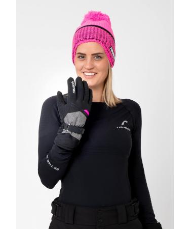 Reusch Women's Finger Gloves Hellen R-TEX XT - Black/Pink Glo - International Shipping Available - Buy Online on SooperMarket.com