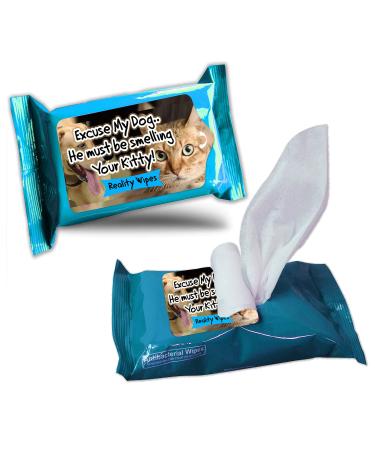 Buy Excuse My Dog Wipes | Funny Gag Gift for Dog & Cat Lovers | Travel Size | Made in America | Perfect Adult Stocking Stuffer - Buy Online on SooperMarket.com
