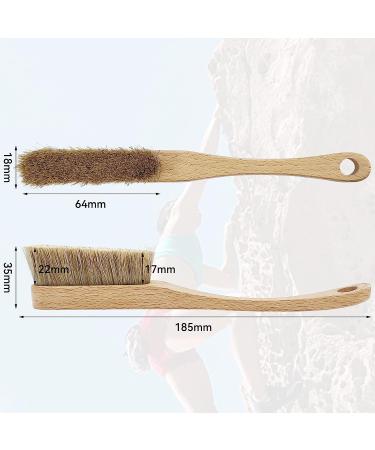 Premium Rock Climbing Brush with Thick Boar's Hair Bristles - Durable Bouldering Brush with Strong Handle | Ideal Rock Climbing Gift - Buy Online on SooperMarket.com