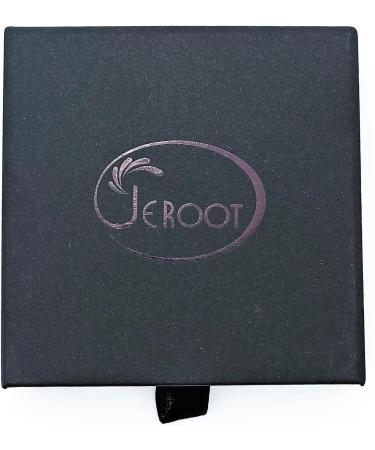 JEROOT Titanium Magnetic Rings for Men Women | Step Edge Sleek Design | 2 Strong Magnets | Black 5mm V 1/2 | 3500 Gauss | Jewelry Gift Box - Buy Online on SooperMarket.com