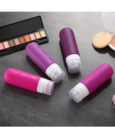 Shop Gemice Silicone Travel Bottles 90ml Set - 4 Leak-Proof Containers for Shampoo & Body Care - FDA Approved Travel Essentials - Buy Online on SooperMarket.com