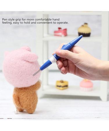 Portable Pen Style Wool Felting Needle Tool with 3 Needles - Blue | DIY Patchwork Craft Tool - Buy Online on SooperMarket.com