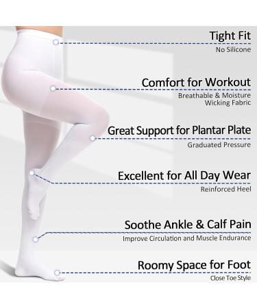 Beister Medical Compression Stockings for Women & Men | 20-30 mmHg Support | Opaque Toe Wrap for Varicose Veins & Edema - Class 2 Size L - Buy Online on SooperMarket.com