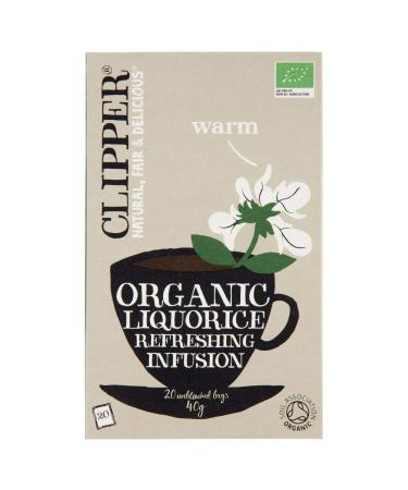 Clipper Organic Liquorice Tea 20 Bags green tea 20 Count (Pack of 1)