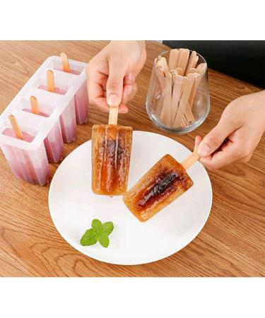 Amkoskr Natural Birch Wood Craft Sticks 8- 200 Pcs | 8 inch Tongue Depressors for Crafts and Ice Cream - White Finish - Buy Online on SooperMarket.com