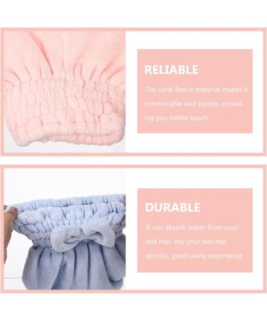 MAGICLULU 6 Pcs Coral Fleece Dry Hair Hat Hats for Women Scrunchies for Girls Quick Dry Hair Pumpkin Accessories Washing Caps Coral Fleece Hair Dry Hat Miss Elasticity Hair Ring - Buy Online on SooperMarket.com
