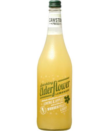 Cawston Press Sparkling Elderflower Lemonade Drink - 6 x 750ml Glass Bottles - No Sugar/Sweeteners/Artificial Colors/Preservatives - Buy Online on SooperMarket.com