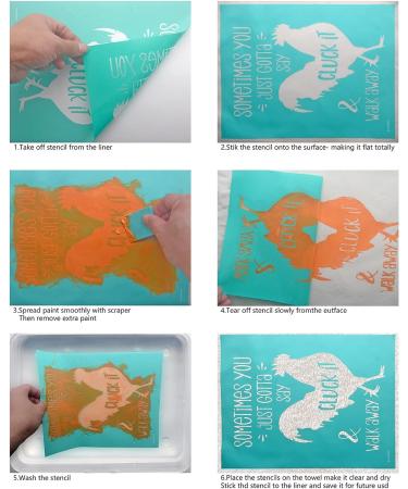 BOOLOOEN Silk Screen Stencil - Self-Adhesive Transfer Stencil for DIY Home Decor - Reusable Washable Mesh Stencil - 8.5x11inch - Valentine's Day Love Theme - Buy Online on SooperMarket.com