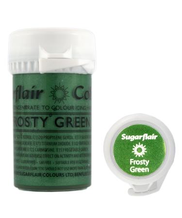 Sugarflair - Satin range - Frosty Green - Cake decoration concentrated liquid food colour paste