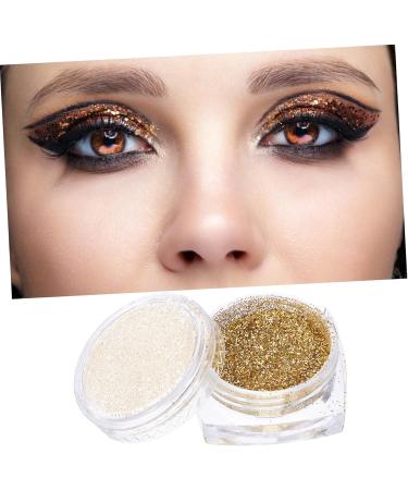 Angoily 2pcs Eye Shadow Loose Eyeshadow Glitter Set Pigment 1 count (Pack of 1) Golden - Buy Online on SooperMarket.com