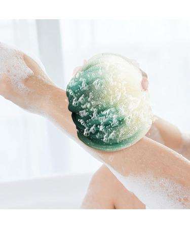 Large Loofahs for Shower Exfoliation Bath Sponge Super Soft Exfoliation Bath Sponge Dual-Use Foaming Bath Ball for Travel Home Hotel Green - Buy Online on SooperMarket.com