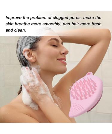 Face Wash Scrubber | Double Side Silicone Face Scrub Brush Manual Skin Care Scalp Brush Multi-Use Handheld Scrubber Solid Powder - Buy Online on SooperMarket.com