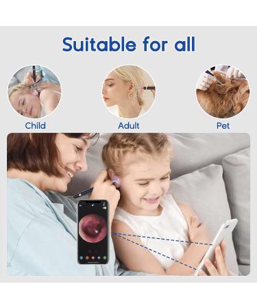 Wireless Ear Wax Removal Tool with Camera and Light - WiFi Enabled, Compatible with iPhone, iPad, Android - Includes 4 Earmuffs - Buy Online on SooperMarket.com
