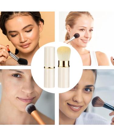 Maodom Telescopic Makeup Brush Small Multipurpose Cosmetics Brushes Portable Powder Brushes Soft Face Makeup Brush for Sunscreen Bronzing Powder White - Buy Online on SooperMarket.com
