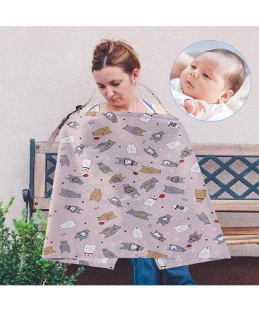 Multi-Purpose Silent Breastfeeding Scarf & Protection Apron with Pockets - Gray | Normal Protection for Moms On-the-Go - Buy Online on SooperMarket.com
