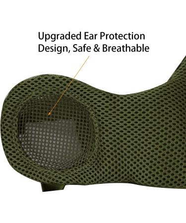 Buy Aoutacc Foldable Airsoft Mask - Half Face Mask with Ear Protection for War Games Hunting & Paintball - International Shipping Available - Buy Online on SooperMarket.com