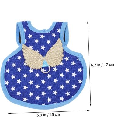 CORHAD Chicken and Duck Vest Hen Leash Chicken Lead and Harness Small Dog Harness Rooster Costume Pet Leash 17X15X0.5CM Blue - Buy Online on SooperMarket.com