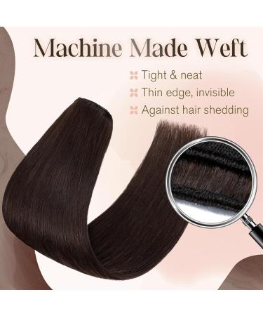 Brown Clip in Hair Extensions Real Human Hair 16 Inch 65g Hair Extensions Clip in 8 Pieces Clip in Hair Extensions - Buy Online on SooperMarket.com