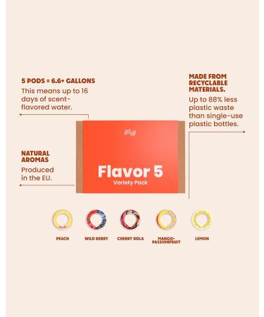 air up Flavor Pods 5X Flavor Fiesta | Vegan Sugar-Free Water Flavoring | Explore Diverse Flavored Water Pods for Bottles - Buy Online on SooperMarket.com