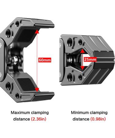 Super Clamp with 1/4&3/8 Standard Stud for Photo Video Studio - Camera Crab Clamp for Lighting DSLR Rig, LED Lights, Flash, Monitor Mic - Buy Online on SooperMarket.com