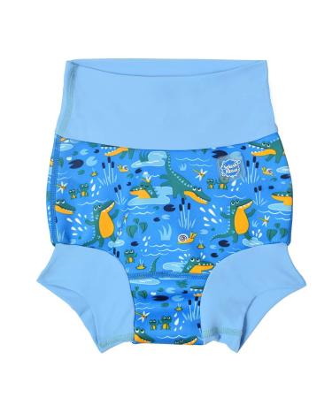 Splash About Baby & Toddler Happy Nappy Reusable Swim Nappy Crocodile Swamp 3-6 Months
