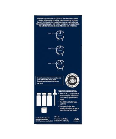 Head & Shoulders Scalp X Minoxidil for Men - Pack of 3 - 2 Fl Oz. - Buy Online on SooperMarket.com