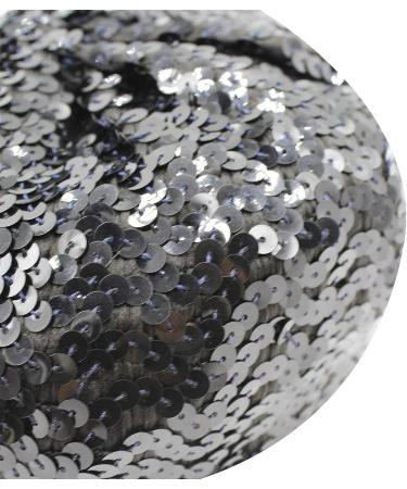 AIBEARTY Women's Sparkly Sequin Beret Hat - Fashionable Stretch Beanie Cap for Party, Club, Halloween in Black - Buy Online on SooperMarket.com