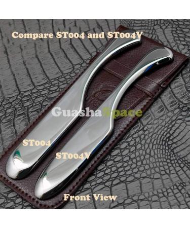 GuashaSpace Medical Grade Stainless Steel Soft Tissue Physical Therapy Chiropractic Sports injuries Therapy Gua Sha Tool Guasha Scraping Tool (ST004V Type) - Buy Online on SooperMarket.com