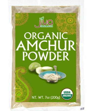 Jiva Organics Organic Amchur Powder 7 ounce Bag - Ground Dried Mango,100% Natural & Non-GMO. 7 Ounce (Pack of 1)