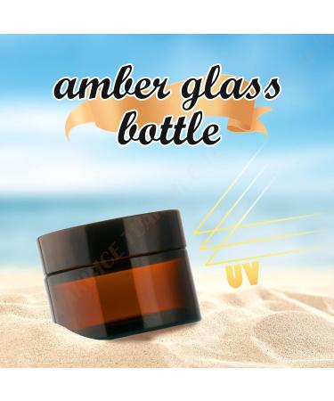 Tuakimce 10 Pack 30ml Refillable Cosmetic Glass Cream Containers with Lid - Ideal for Creams Lotions & Essential Oils - Buy Online on SooperMarket.com