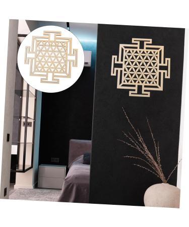 Cabilock 1pc Wooden Wall Hangings Sacred Geometry Home Decor Of Life Wall Art Geometric Wall during As Shown1 - Buy Online on SooperMarket.com