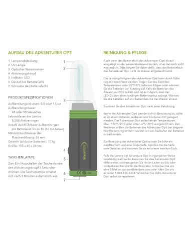 SteriPEN Adventurer Opti Water Purifier - Portable UV Water Purification for Safe Drinking Water Worldwide - Buy Online on SooperMarket.com