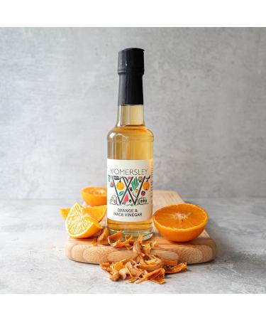 Womersley Fine Fruit and Herb Vinegar - Orange and Mace (150ml) - Ideal for Cooking, Stir-Fries, Sauces, and Salad Dressings - Buy Online on SooperMarket.com