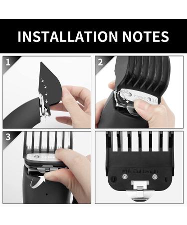 Wahl Hair Clipper Guards Set - 1 1/4 1 1/2 2 NO.16 NO.12 NO.10 - Fits Most Size Clippers - Pack of 3 - Black - Buy Online on SooperMarket.com