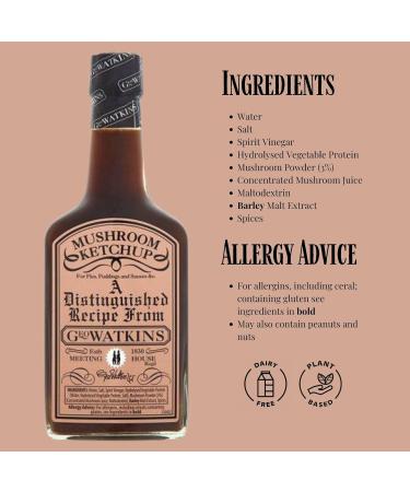 Geo Watkins Mushroom Ketchup 190ml (Pack of 3) - Buy Online on SooperMarket.com