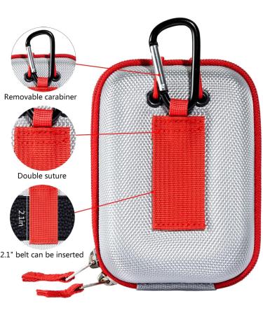 Hard Shell Golf Rangefinder Case - Compatible with Bushnell V2 V3 V4 V5 Pro X2 Pro XE - Silver - Buy Online on SooperMarket.com