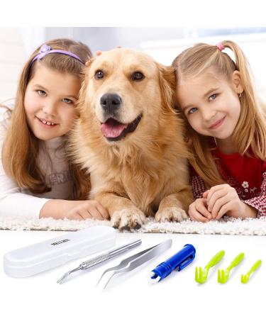 Melliex Tick Pliers Set - 6-Pack Stainless Steel Tick Removers for Humans Dogs Cats & Children | Safe & Easy Tick Removal with Storage Box - Buy Online on SooperMarket.com