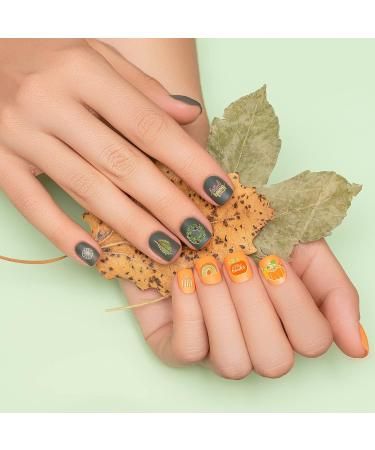 Whaline Fall Halloween Nail Art Stamping Plate Kit - Set of 6 Pumpkin Ghost & Plaid Designs for DIY Manicure | Perfect for Autumn & Thanksgiving - Buy Online on SooperMarket.com