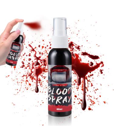 Fake Blood Spray Fake Blood Washable Blood Splatter Special Effects for Clothes Halloween Costume Cosplay Monster Zombie Vampire SFX Fake Blood Makeup Spray