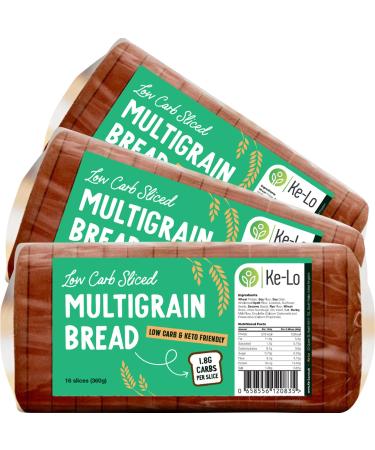 Keto-Pro Low Carb Keto Friendly Bread (3 Pack) | Keto Bread | Low Carb Bread | Low Calorie Bread Helping You Stay Fuller for Longer | Low Carb Snacks & Keto Food | Low Carb Bread UK