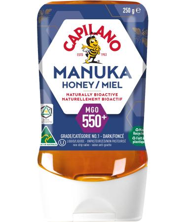 Capilano Active Manuka Honey 100% Pure Australian Premium Manuka Honey MGO550+ 250g