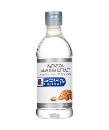 McCormick Culinary Imitation Almond Extract, 16 fl oz - One 16 Fluid Ounce Bottle of Clear Almond Extract for Baking, Best in Baked Goods, Desserts, Beverages and More 16 Fl Oz (Pack of 1)