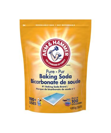 ARM & HAMMER Baking Soda For Cleaning and Deodorizing 4.89-kg Resealable Bag 4.9 kg (Pack of 1)