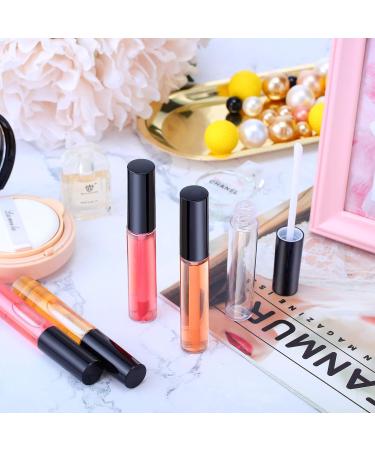 50-Pack Empty Lip Gloss Containers - Refillable Lip Balm Tubes for DIY Makeup - 10ml - Black - Buy Online on SooperMarket.com