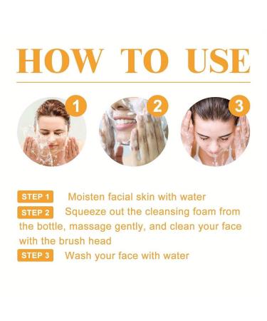 Turmeric Facial Cleanser - Foaming Face Wash for Deep Cleansing 100ml | Suitable for All Skin Types - Buy Online on SooperMarket.com