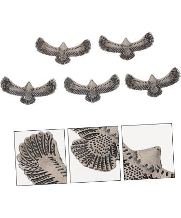 Operitacx 5pcs Bag Supplies Shape Decorative Alloy Craft Accessories Clothes Buttons Eagle Design Diy Rivet - Buy Online on SooperMarket.com